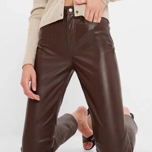 High Rise Vegan  Vintage Slim Pants